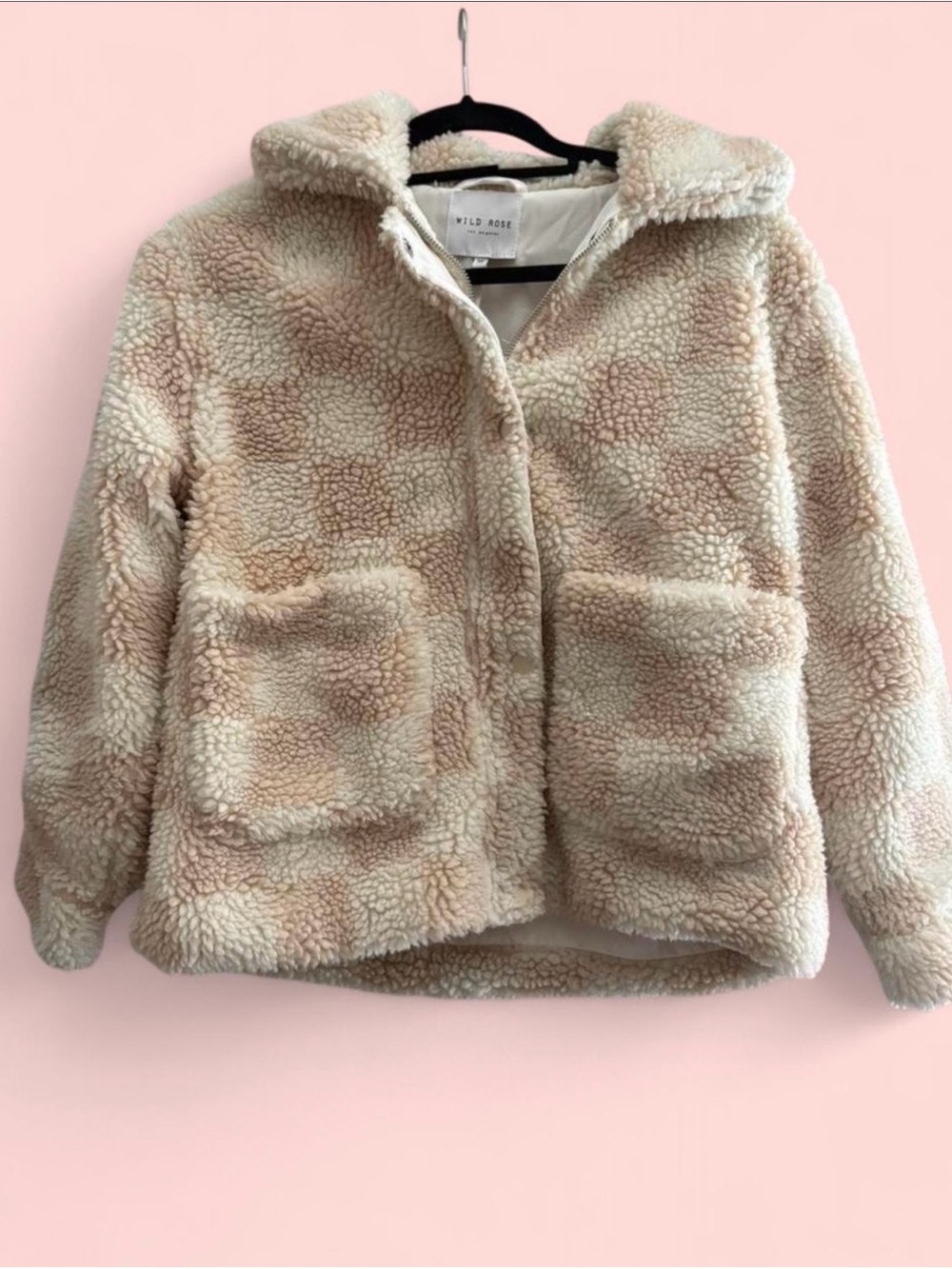 Wild Rose Cream Sherpa Jacket